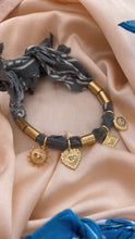 Slate Grey Bandana Charmer Anklet