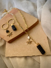 NOCTURNE | Black Tourmaline Lariat Necklace
