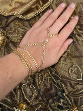 Electra Triple Strand Gold Hand Chain
