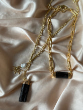 NOCTURNE | Black Tourmaline Lariat Necklace