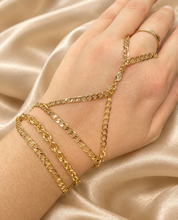 Electra Triple Strand Gold Hand Chain